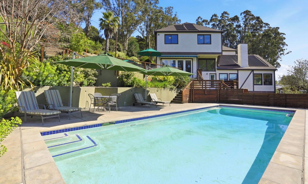 San Anselmo House | Fabulous 4-bedroom home, private location, breathtaking Mt Tam views, with pool