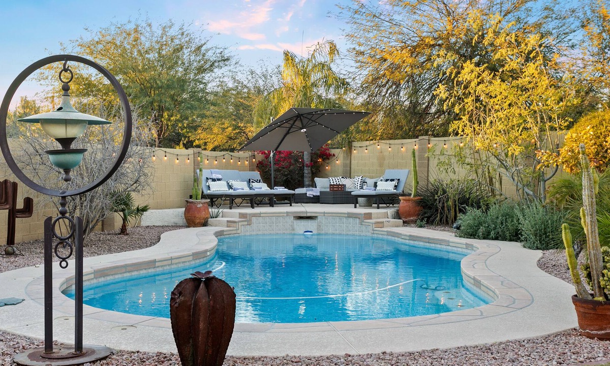 Superstition Springs House | Gorgeous desert escape with a heated pool, fenced yard, washer/dryer, & AC