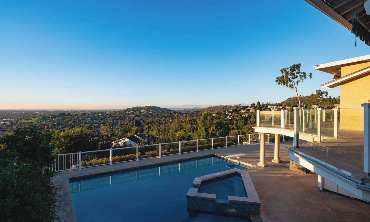 North Tustin House | Luxury Pool Hilltop Villa with Stunning City Views