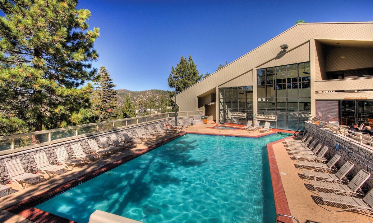 Tahoe Village Villa | Mountain View Villa with Pool + Hot Tub Access