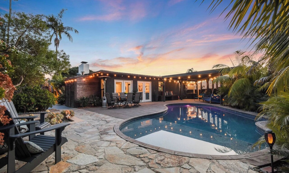 La Jolla Mesa House | Ocean view, pool, gourmet kitchen, outdoor oasis near La Jolla! Sleeps 9!