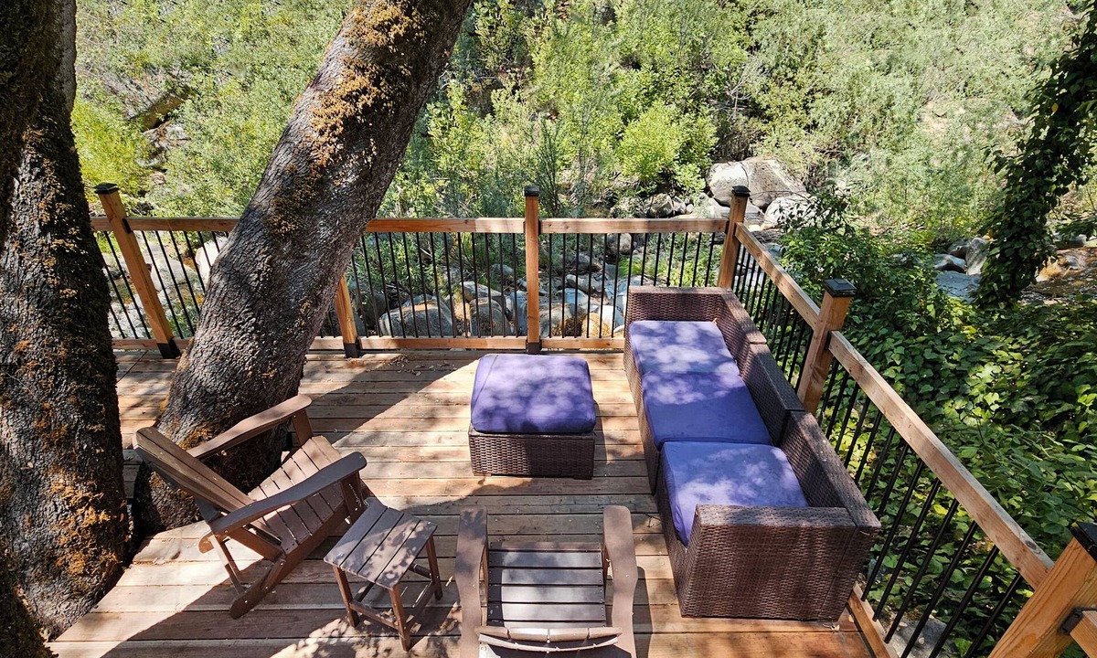 River Pines Cabin | Riverfront in Wine Country Cabin, Deck and Starlink