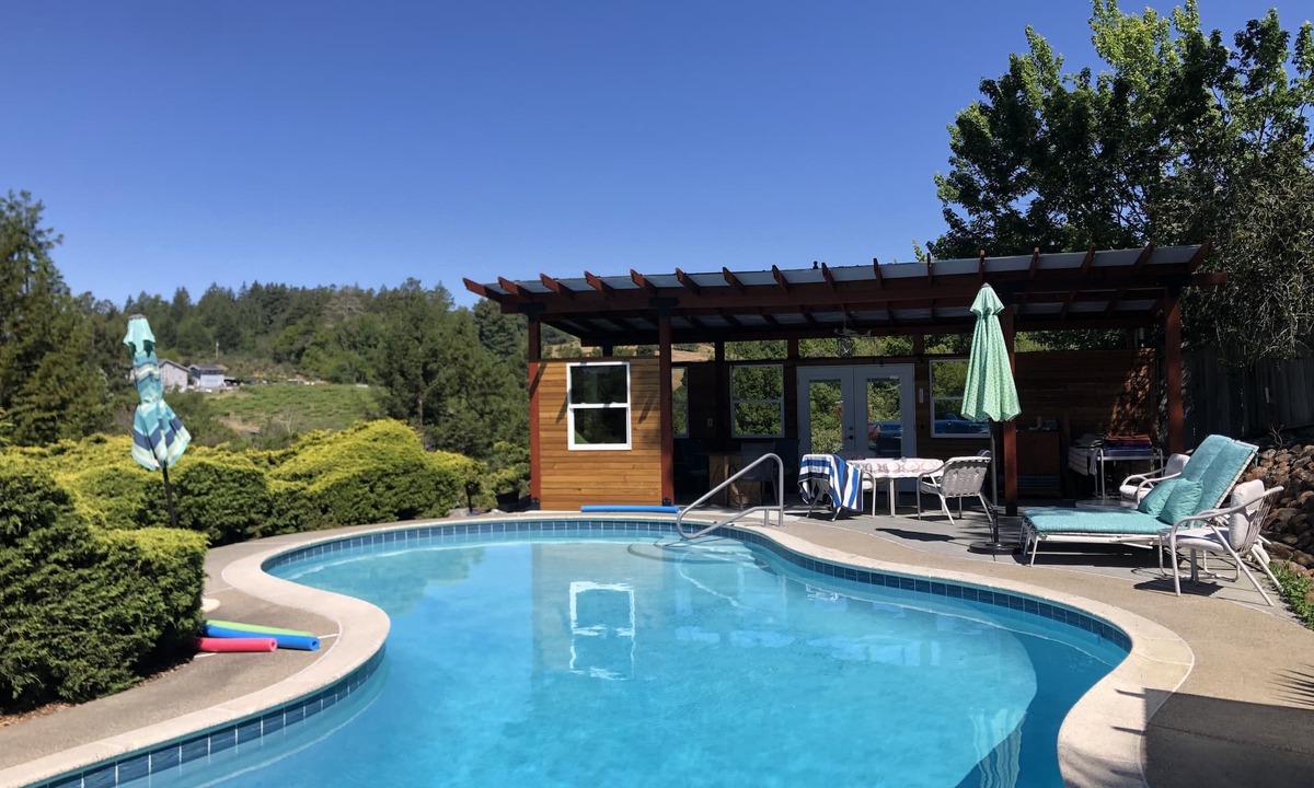 Freestone House | Your Haven on the Hill. Western Sebastopol Gem. Pool. Hot tub. View.