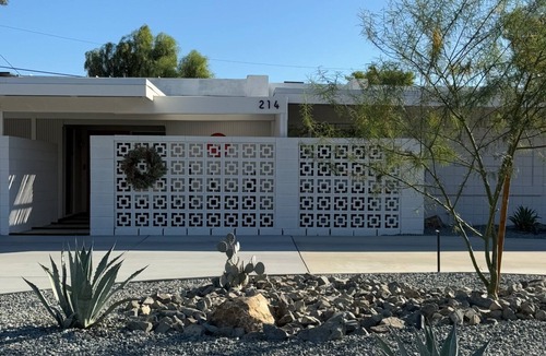 Palm Springs Villa | 4-Suite Mid-Century Luxe Retreat | Pool/Spa/EV