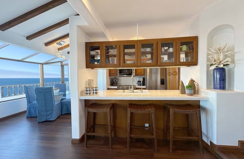 Avalon Condo | Beautifully Remodeled Premium Ocean View Condo with Fireplace and Golf Cart!