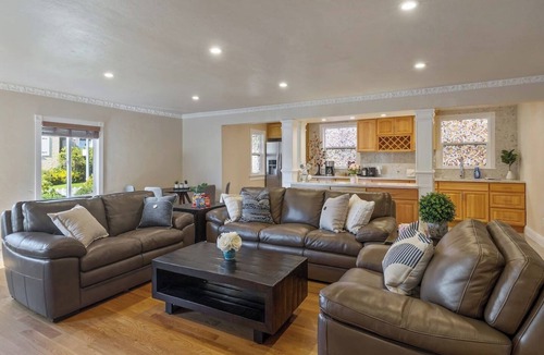 Merced Manor House | Coastal Mediterranean Charm Near Beach & Shopping