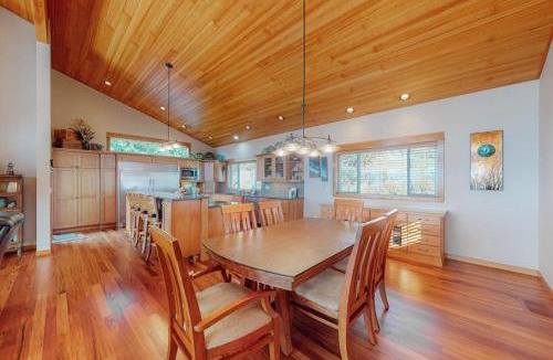 Neahkahnie Beach House | Dog-friendly ocean-view home near the beach with large deck grill & Ping-Pong