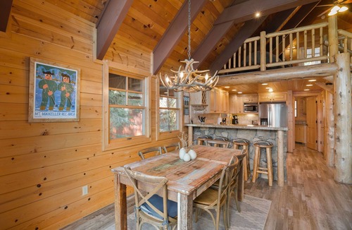 Truckee Cabin | Donner Bliss - Remodeled Lakefront Log Cabin on Donner, 180 Views, Dog Friendly, with Private Pier