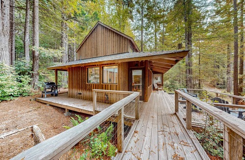 Sea Ranch House | Forested home with deck & grill near the Lodge, dogs welcome