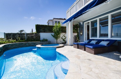 Newport Beach House | Gated View Home With All Tile Salt Water Pool