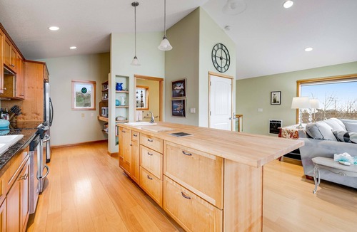 Cape Meares House | Lakefront escape with water views grill wrap around deck walk to beach