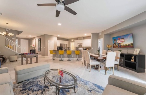 Rhodes Ranch Apartment | Large Groups! Game Room| BBQ| Spacious| Near Strip
