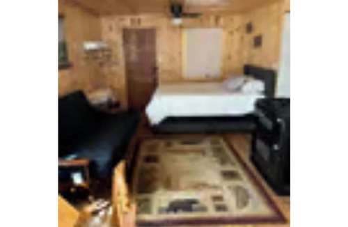 Tulelake RV Rental | Lodging 5, 2 twins, stove-top kitchen with necessities and hot water.
