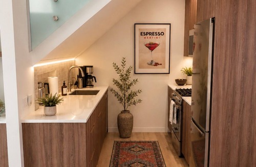 Sunset Park House | Luxury 2+2 townhome in beautiful Santa Monica with small office space and yard.