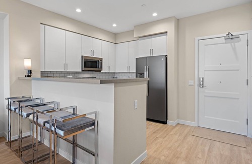 Townsite Condo | Luxury condo in downtown Oceanside, washer & dryer! Has heat & AC! SALT Complex