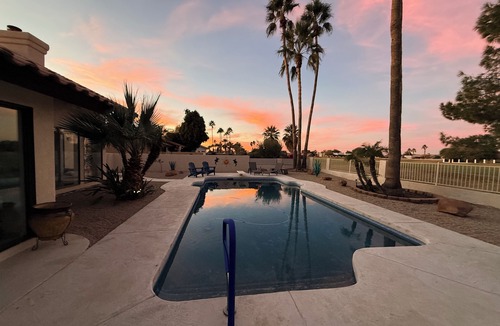 Mesa Del Sol Villa | Luxury Golf Course Retreat with Mountain Views & Heated Pool