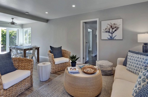 West Mesa House | Mesa Cottage | Outdoor Patio with BBQ and Cozy Firepit