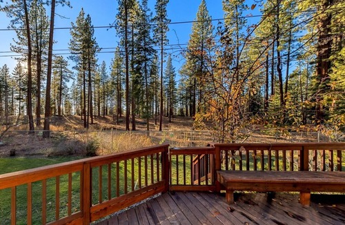 Tahoe Village House | MK282-Chimney Rock Hideaway, Hot Tub, Fire Pit, Ping Pong, Backs to Forest!