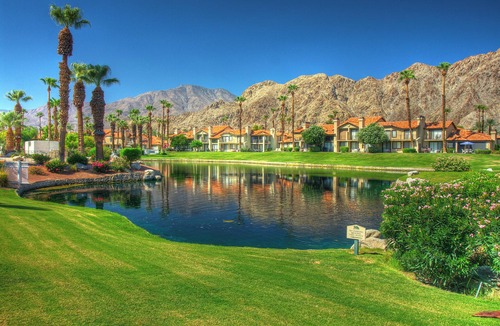 La Quinta Condo | Modern PGA West 2 bd/2ba with views, pool/spa
