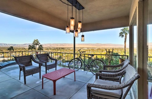Araby House | Mtn-View Balcony + Pool Access: Palm Springs Gem