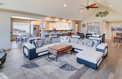 Bayshore House | Ocean Front! Step Straight Out The Door Onto The Sand! Hot Tub! Dog Friendly!