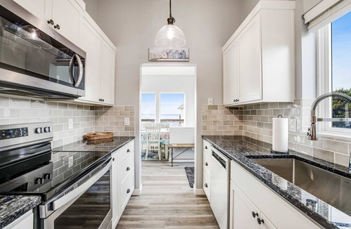 South Beach House | Oceanfront home with hot tub, private beach access & ocean views - dog-friendly
