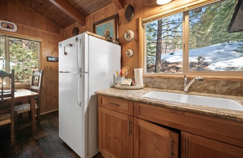 Fawnskin House | Owl Cabin - Sierra style cabin located on a quiet road in Fawnskin and backs up to National Forest!