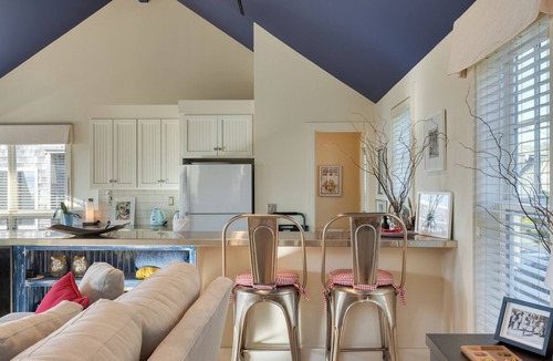 Tolovana Park House | Sea Cured | Beachside Retreat w/Hot Tub, Balcony Dining & Blue-Ceiling Charm