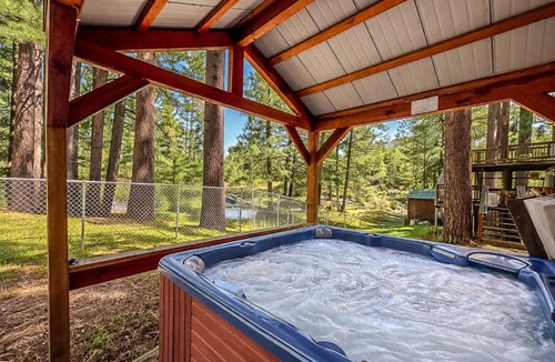 Sierra Tract House | Serene Creekside Chalet: Hot Tub Games BBQ