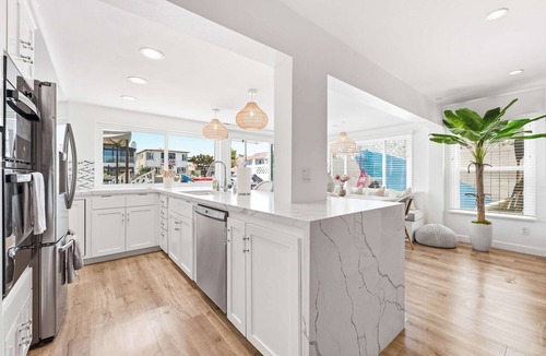 West Newport House | Stunning Bayfront Home with Epic Dock on Peninsula!