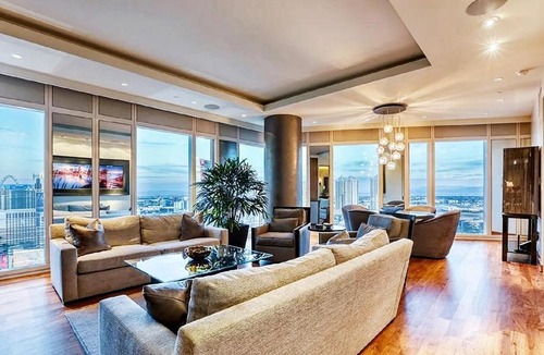Las Vegas Strip Apartment | Two Bedroom Corner Residence with Panoramic Views