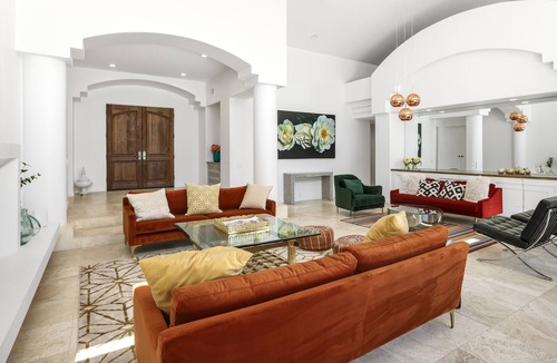 The Mesa House | Upscale home with private pool and hot tub, firepit, room for entertaining