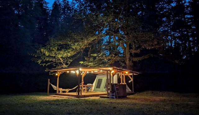 A beautiful pet friendly-off leash Glamping Camp