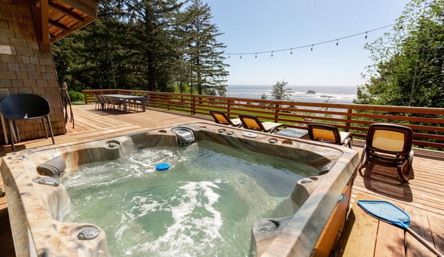 Byrdies Beach House - private beach and ocean view