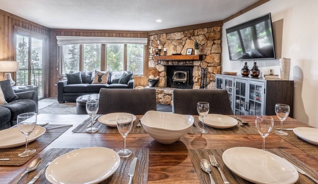 Dog-friendly, Mountain Condo! Resort amenities! Wood burning stove