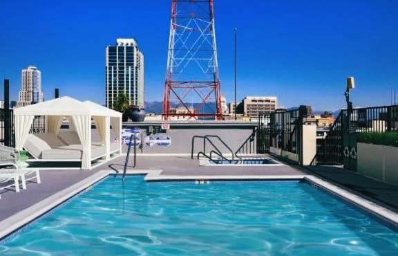 Large Modern Elite Open Style Loft Apt with Rooftop Pool and Jacuzzi