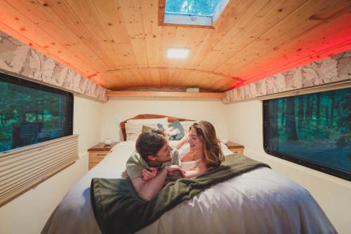 Madrone Hideout Artist Bus Retreat at Azalea Grove Getaway