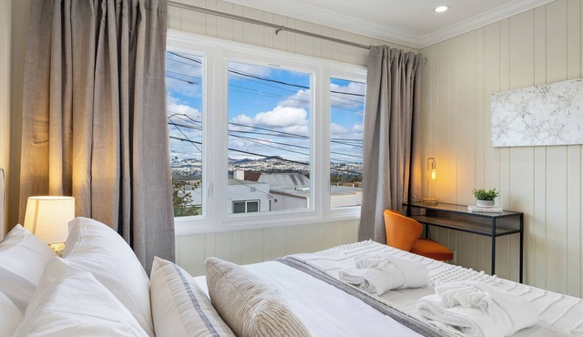 NEW! Peaceful 3BR w/KING bed+Parking #Nr SF & FWY