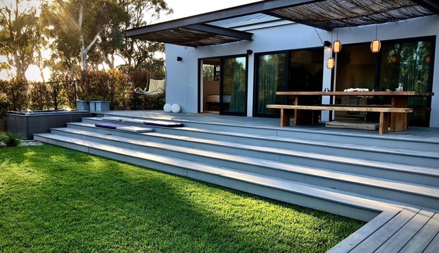 NOW SHORT TERM - Malibu Modern Garden Retreat with Private Beach