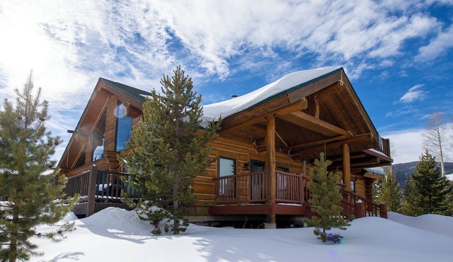 Secluded Log Cabin on 40 Acres pet friendly & hot tub