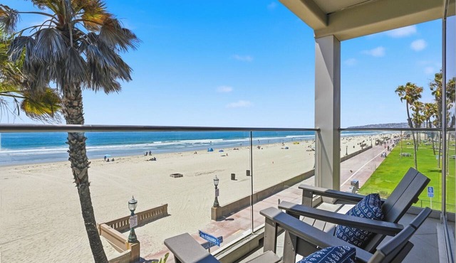 South Mission Beach Penthouse | Oceanfront 5 BR