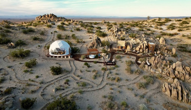Stunning Geo Dome with Joshua Tree vibes